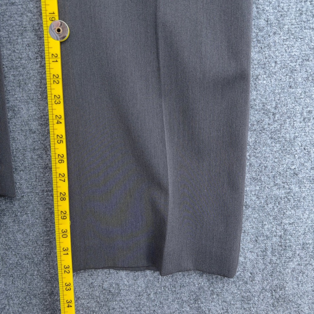 AK Anne Klein Dress Pants Women 12 Polyester Rayon Spandex Gray - Picture 7 of 8